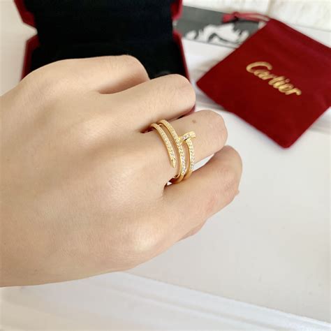 cartier nail ring replica|cartier justin un clou ring.